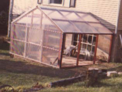 Gable roof greenhouse