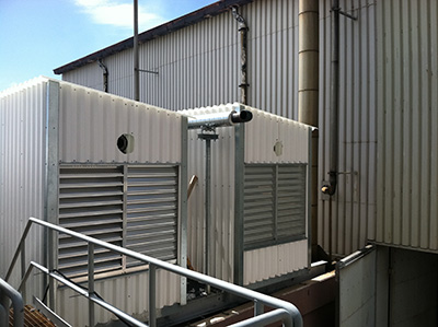 Wall panel mechanical enclosure